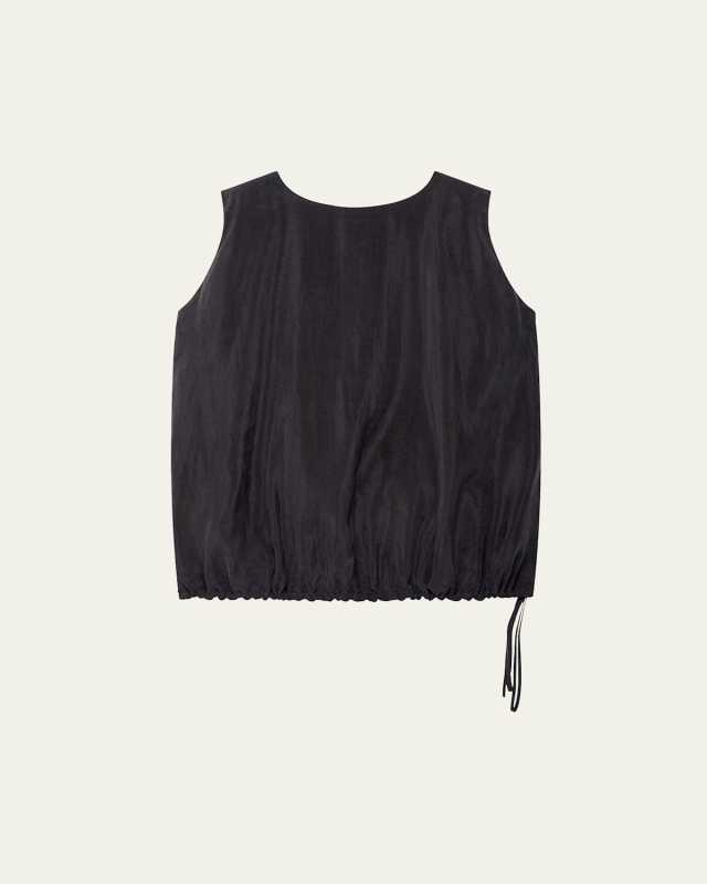 Drawstring Trapeze Top